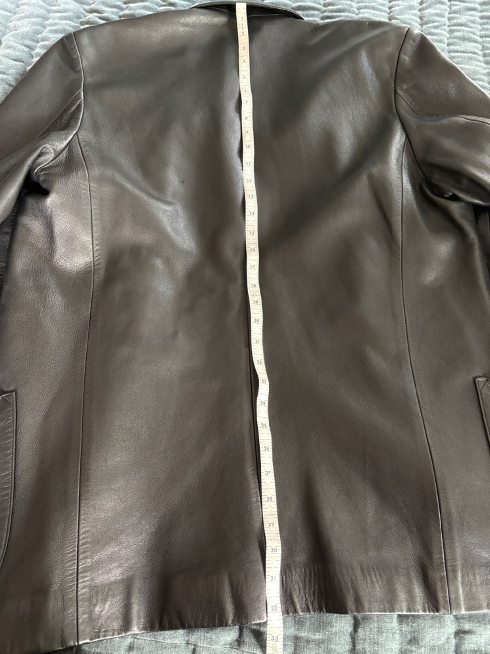 Agnes B. Black Leather Jacket - Picture 8 of 14